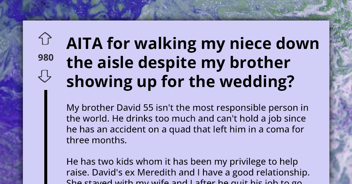 Deadbeat Dad Disappointed As His Daughter Chooses Caring Uncle To Walk Her Down The Aisle, Family Starts Taking Sides