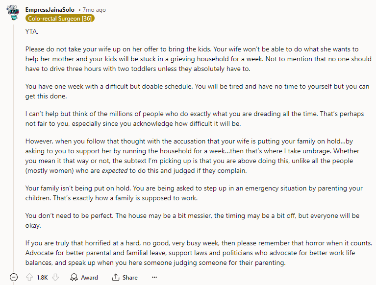 YTA. Please do not take your wife up on her offer to bring the kids