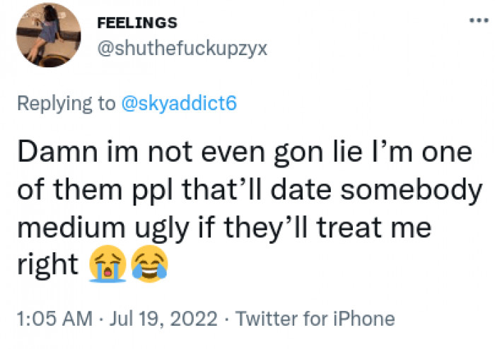 10. This commenter will date as long as they are treated right