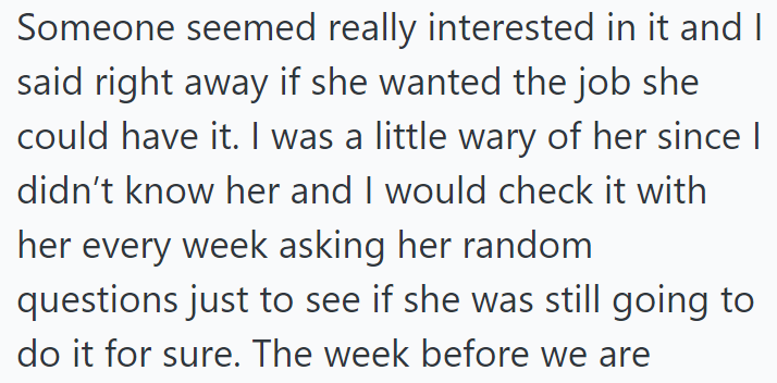 A Girl Contacted the OP and They Agreed: