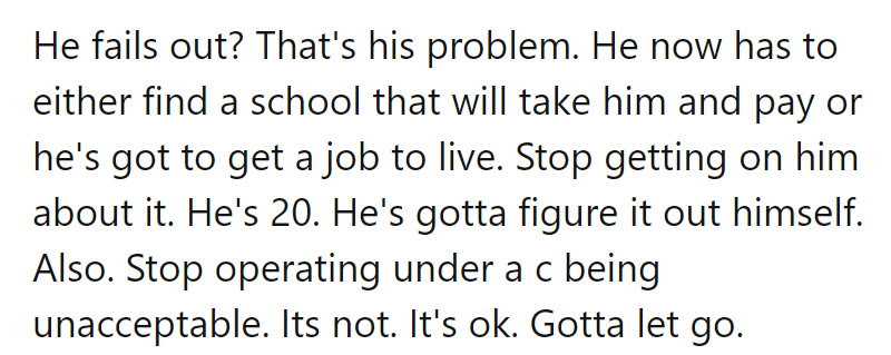 Time to fly solo or punch in those nine-to-five digits. 'C' ya, helicopter parenting!