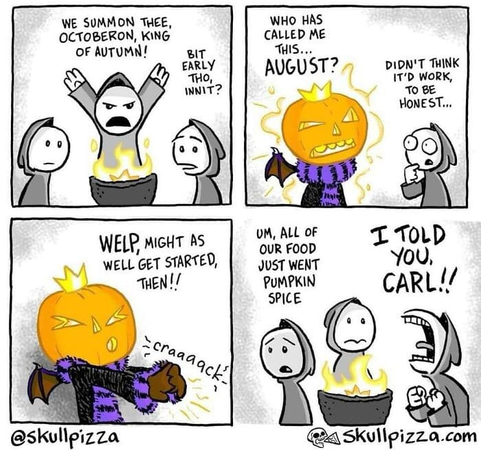 22. When the food goes pumpkin spice