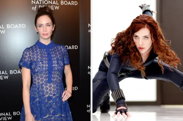 Emily Blunt heartbrokenly passed on the role of Black Widow in Iron Man 2, even though she was the first choice of director Jon Favreau.