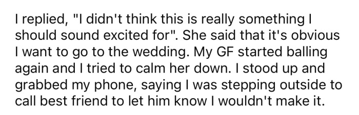 Her mother said it was obvious the OP wanted to go to the wedding.
