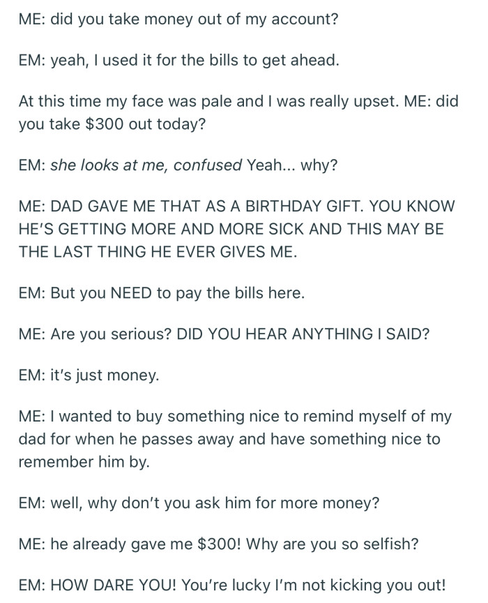 This is how the conversation went