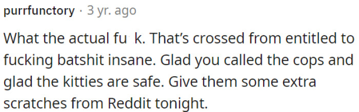 It's Good That the OP Called the Police