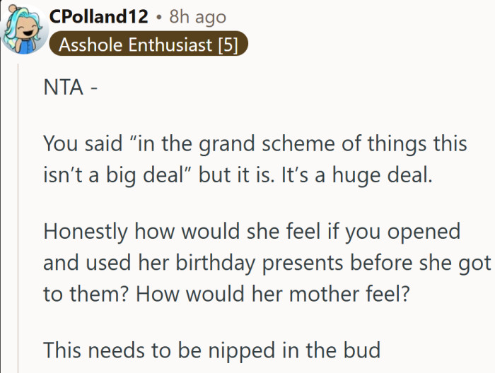 Sometimes it’s not about the gift at all, but the message it sends when boundaries don’t matter.