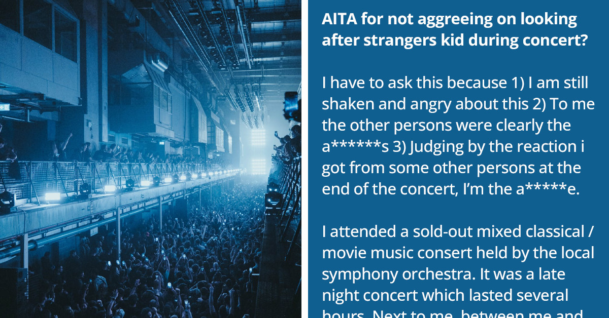 Concert Goer Finds Himself In A Stinky Situation After He Refused To Watch Over A Stranger's Kid And The Dad Decided To Change His Baby's Poop-Filled Diaper On His Seat