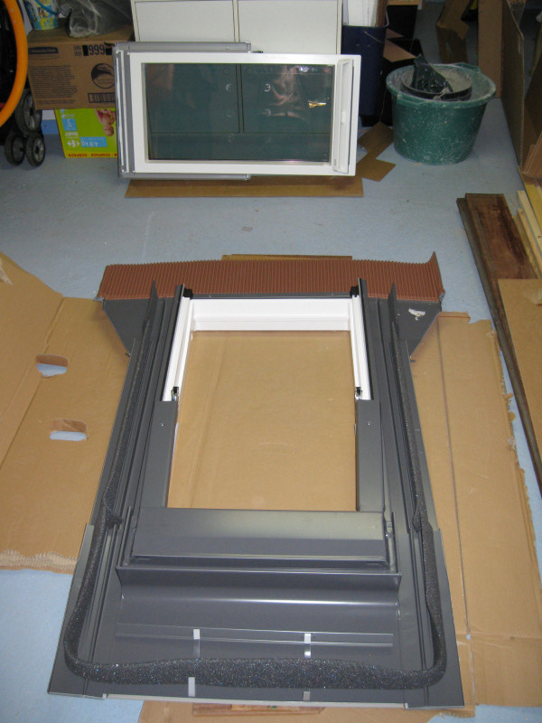 He intended to install a roof window in hopes of gaining additional light.