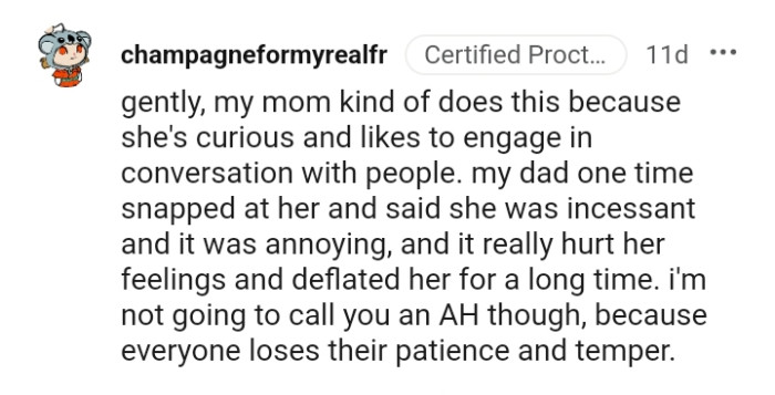 From a redditor whose mom does this kind of thing