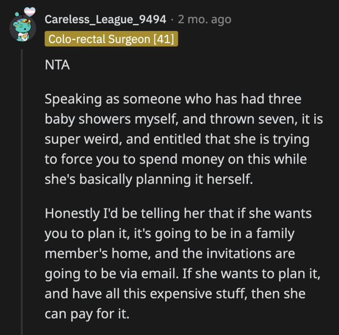 OP needs to lay some ground rules if she's going to pay for half of this event. I don't think she has a money-printing machine in storage to afford her sister's big day.