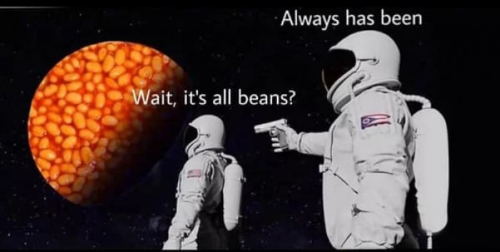 4. “Missed opportunity to have the astronaut say ‘always has bean'”