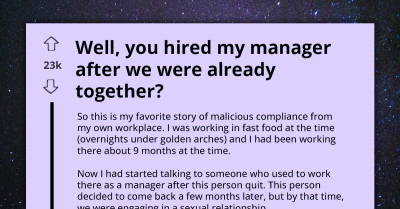 Fast Food Worker Fights Back After Being Thrown Under The Bus For Being Romantically Involved With A Superior