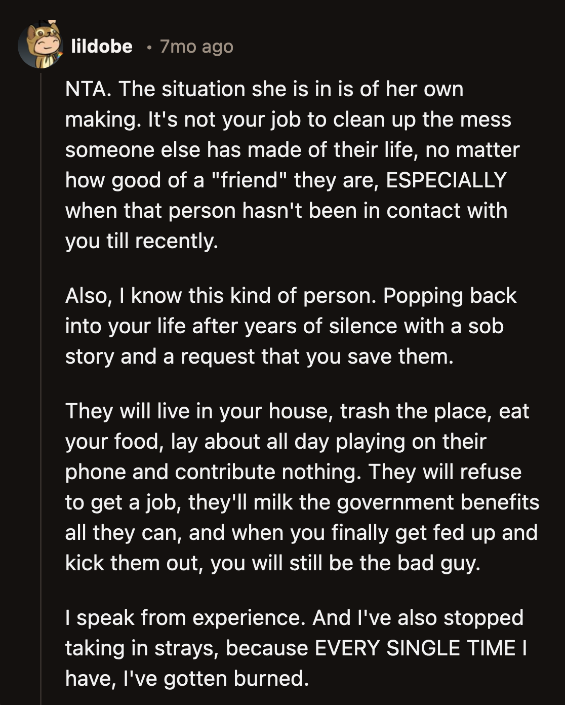 Redditors also found the timing of OP's and Kate's reconnecting suspicious. Did Kate get in touch with OP to demand things from her?