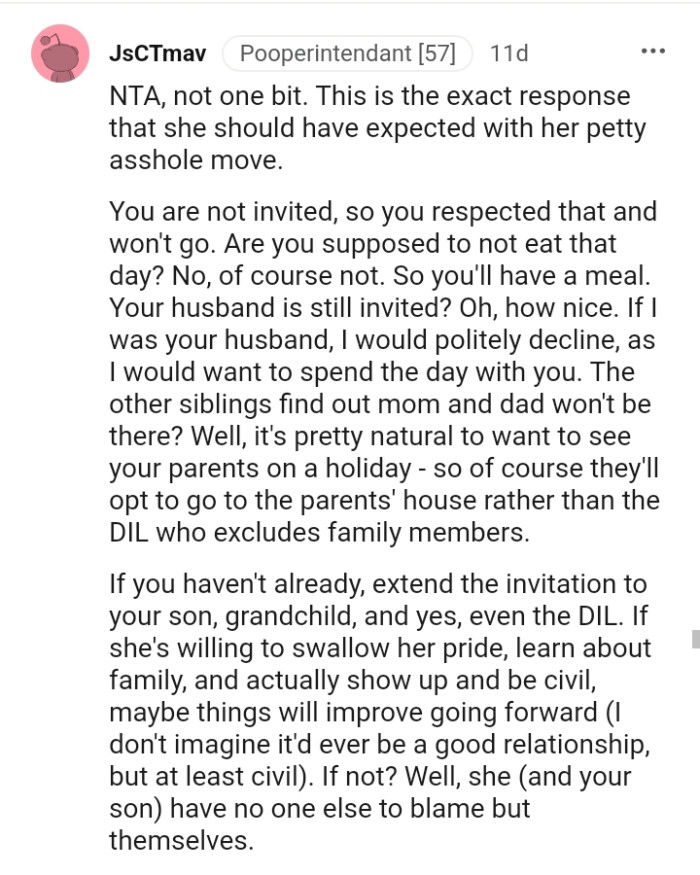 She Should Have Expected That with the Move She Made