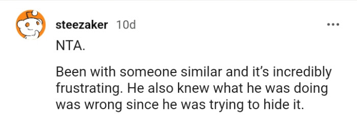 Let's head into the comments section and find out what other Redditors have to say about the story