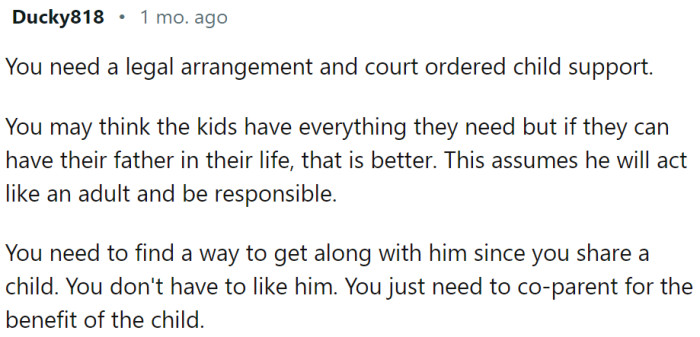 OP doesn't have to like him, but she should try to find a way to tolerate him