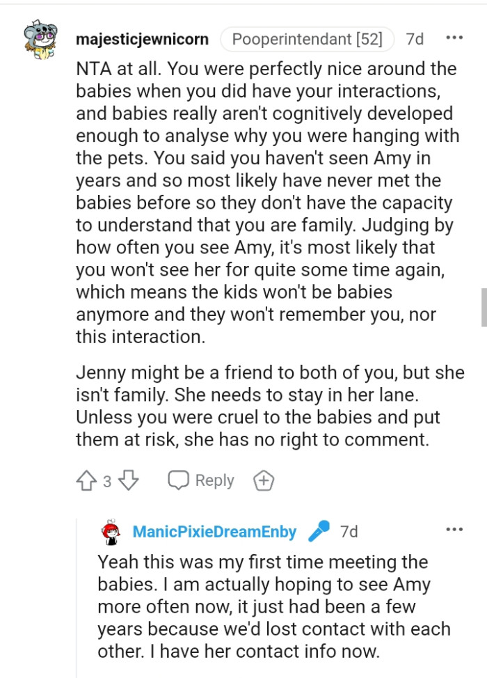 It's likely that you won't see her for quite some time