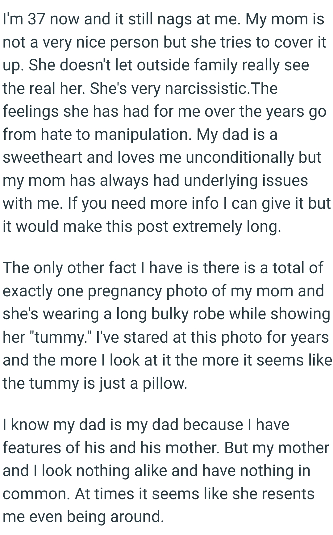 The more the OP looks at it, the more it seems like the tummy is just a pillow