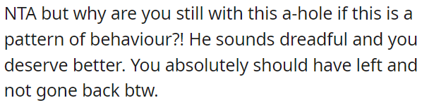 OP deserves someone better.