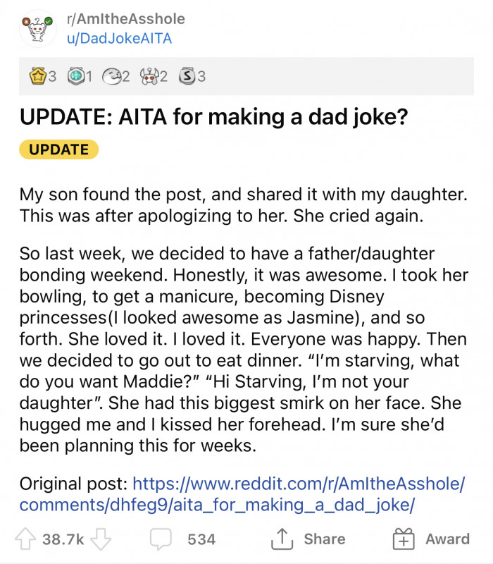 OP later posted an official 