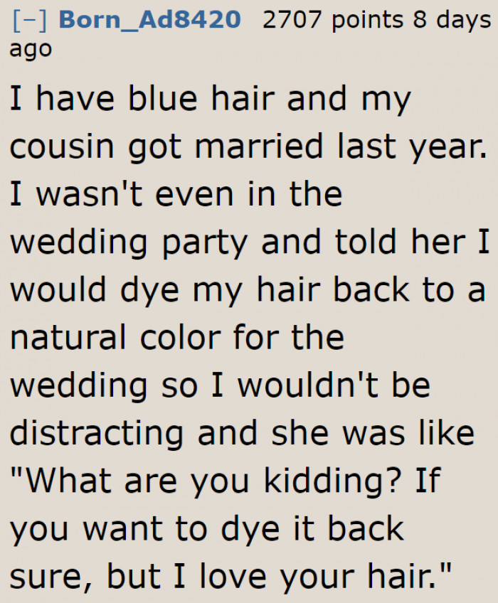 It is unfortunate that the original poster doesn't have a future SIL this nice.