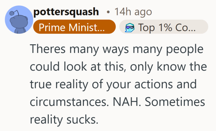 Not every situation has a clean answer, and this one doesn’t pretend to.