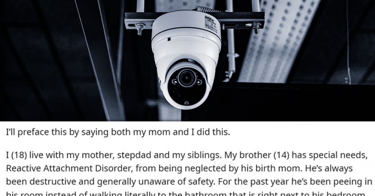 Redditor Gets Cameras Installed Around The House To Prevent Her Brother With Reactive Attachment Disorder (RAD) From Destroying The House