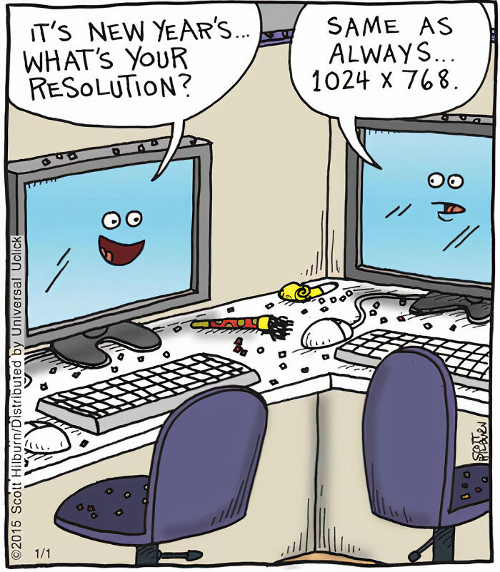 36. The New Year resolution remains the same