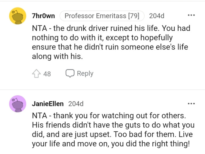 We've gathered some of the topmost comments from other Redditors for you to read through below