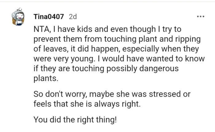 Maybe the woman is stressed or feels she's right.