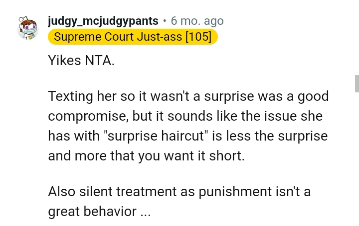 The OP did take a good compromise