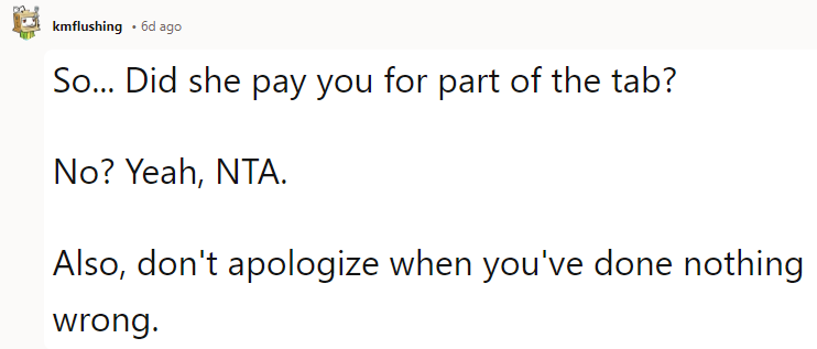Don't Apologize When You've Done Nothing Wrong.