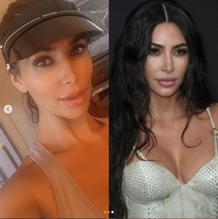 6. Kim Kardashian and this lookalike of hers