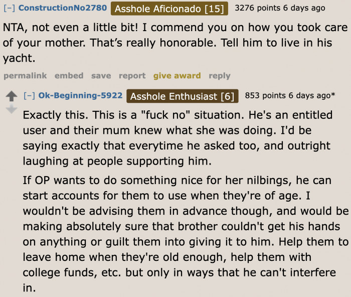 This guy is getting evicted, yet he has a lease on a yacht. He has the wrong priorities.