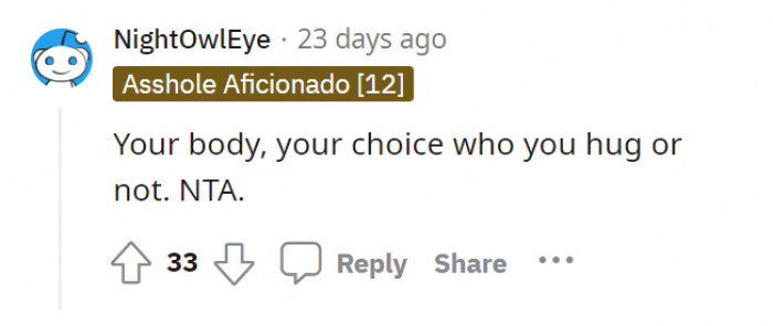 Do you think OP is the asshole because of their decision? Here are some of the top responses from Redditors: