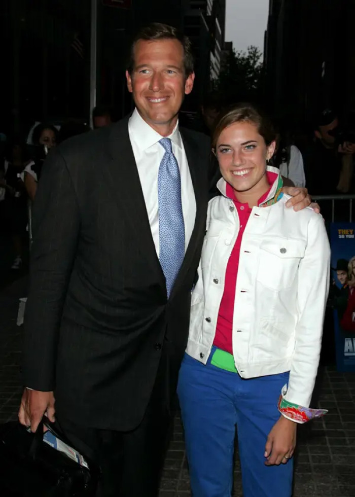 26. Brian Williams' daughter, Allison Williams, back then: