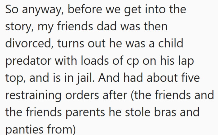 OP starts off by explaining the dynamic of what happened and how the situation started.