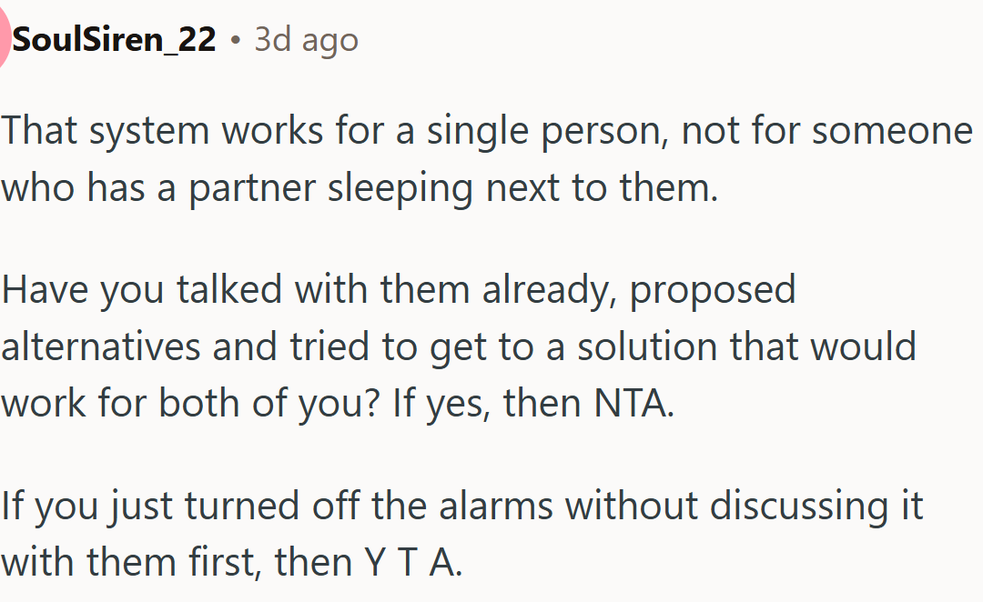 That system can maybe work for one person...
