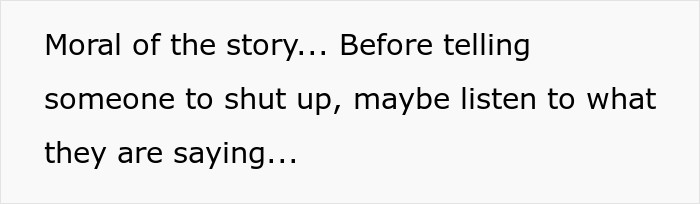 OP proceeded to remind the community of the story's moral lesson.