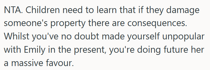 Parent Teaches Daughter an Important Lesson About Consequences After Damaging Property