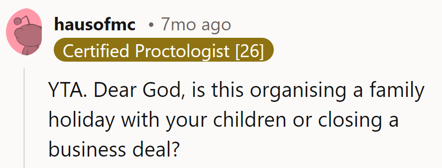 Looks like vacation planning turned into a boardroom meeting! Note to self: leave the briefcase at home next time.