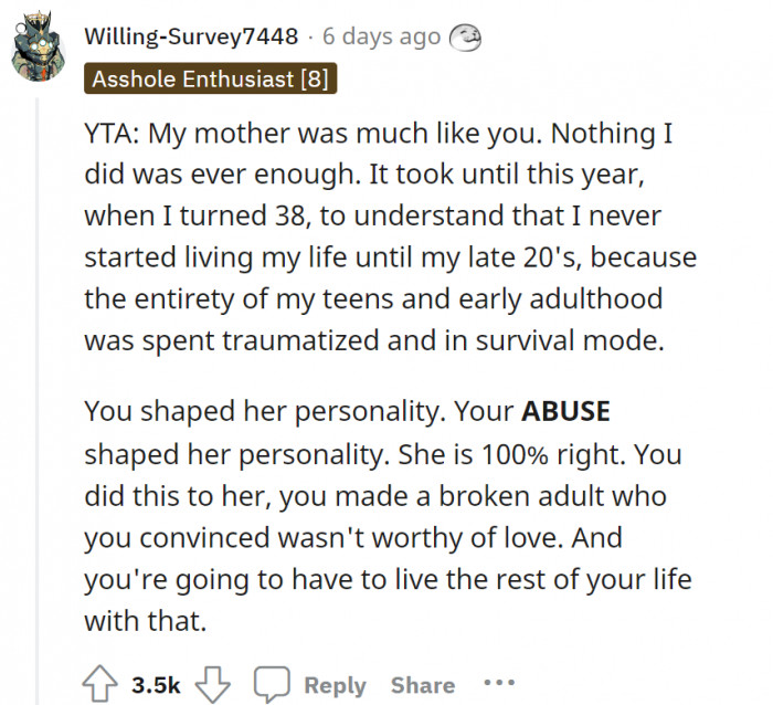 Is it too late to make amends?