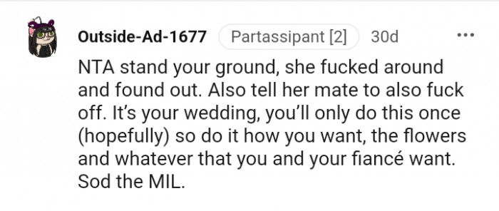 It's your wedding, and you only do it once