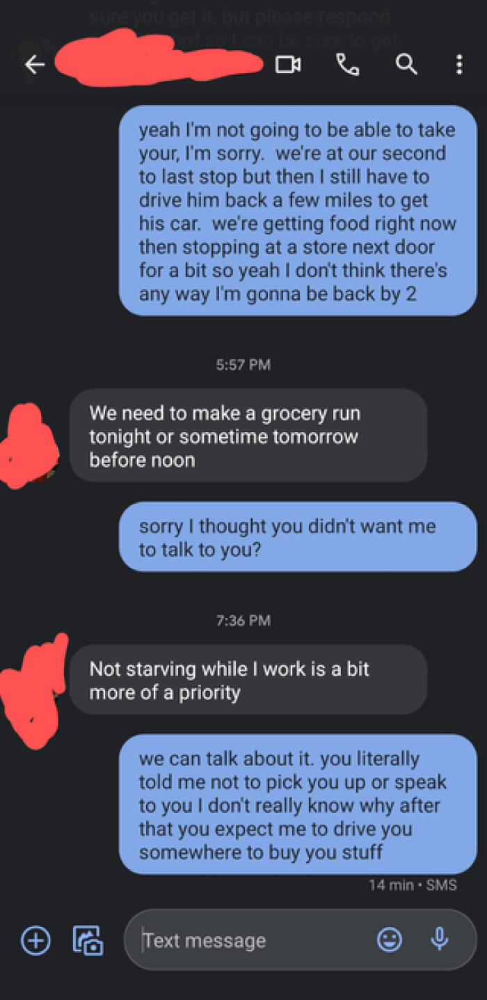 The Need to Make a Grocery Run