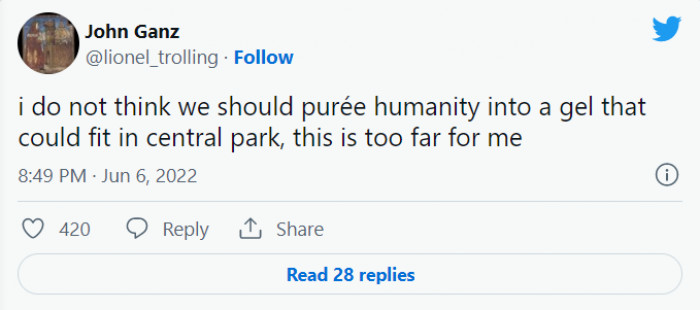 Weirdly enough, not everyone agrees to being mashed into this giant meatball.