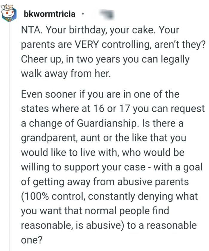 Its OP's birthday not the mom's