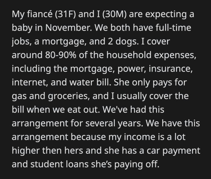 As a compromise, OP said they can go on a two-night trip to San Antonio and use his accumulated points to cover some of the expenses.