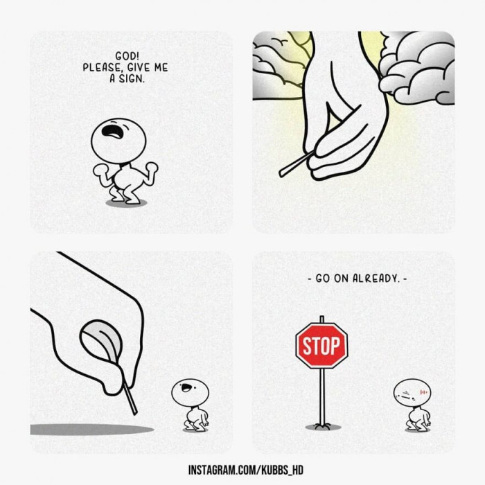 Sometimes, the Sign Is Right in Front of Us