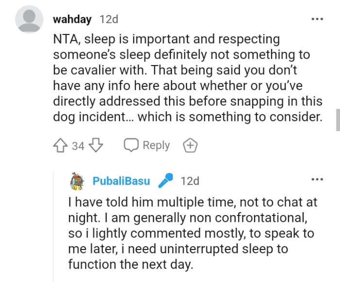 Apparently, the OP has told him about it multiple times